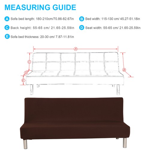 Copertura elasticizzata senza braccioli divano pieghevole copertura letto futon protezione mobili - Foto 49 di 113