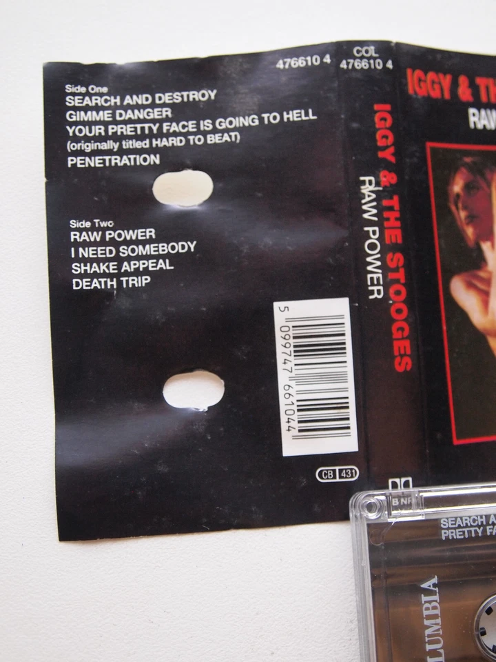 IGGY & THE STOOGES - RAW POWER (COLUMBIA COL4766104) 1990s EUROPE CASSETTE TAPE - Image 4 of 4