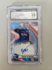 2024 Bowman's Best of 24 Autographs Braylin Morel Blue Refractor CGC 10 GEM MINT