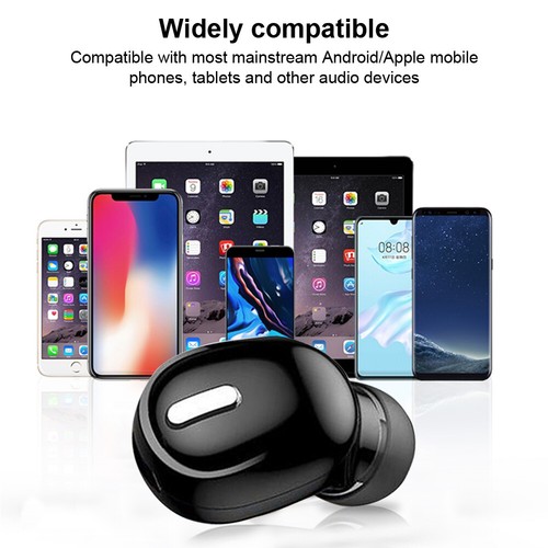 Stereo Bluetooth Headphones In Earpiece Earphone Handsfree Wireless Headset 8C5 - Picture 12 of 14