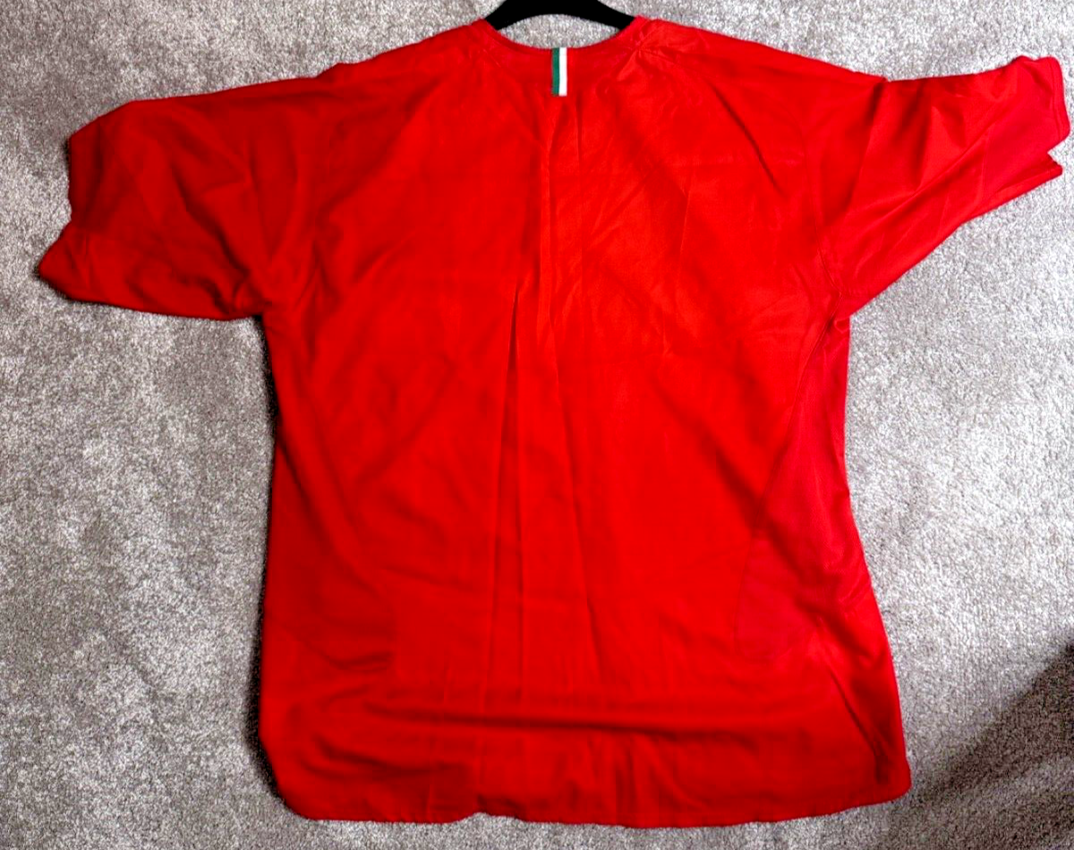 Juventus 2006 Red with Green and Red Stripe Away 3rd Kit, Total 90