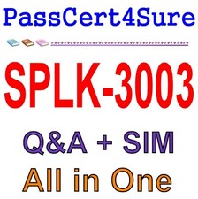 Best Exam Practice Material for SPLK-3003 Exam Q A SIM