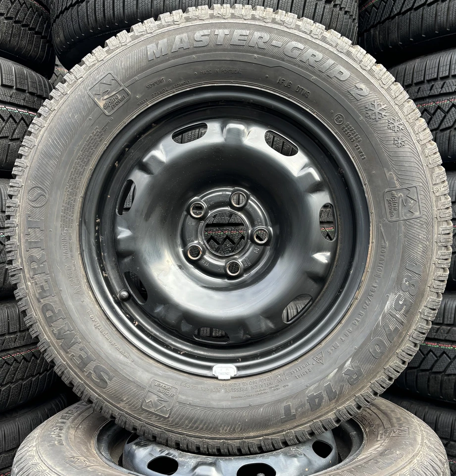 4 Orig VW Winterräder Stahl 185/70 R14 88T Polo 6 2G Seat Ibiza 6F 2Q0601027C 16 - Bild 2 von 3