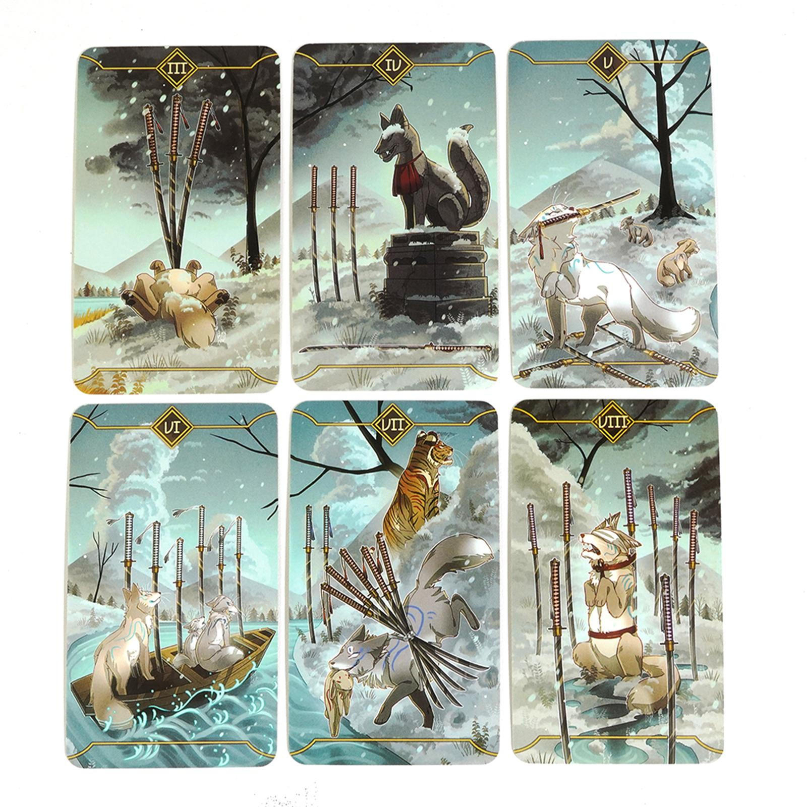 Tarot Cards Deck Set Full English Tarot Cards with Box 78 Cards Tarot