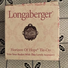 Longaberger 2001 Horizon of Hope Basket Tie-On
