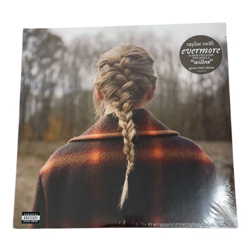 Taylor Swift EVERMORE Deluxe Limited Green Vinyl Edition Record 2 LP!! New