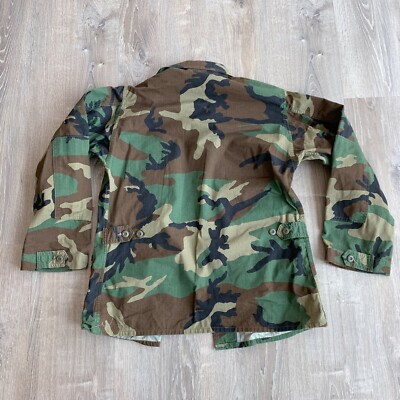 US Army Woodland Camouflage Combat Coat Medium Stock# 8415