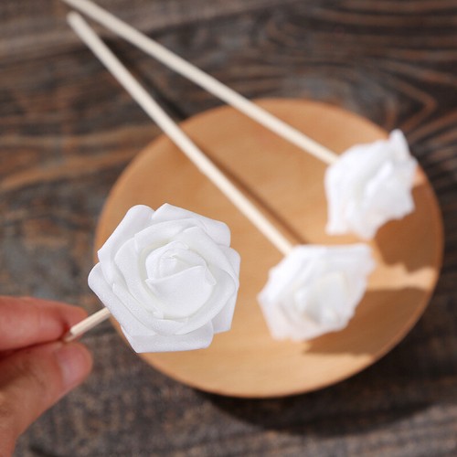 5 Stück Rose Blume Schilf Diffusor kein Feuer Ersatz Diffusor Stäbe Wohndeko - Bild 1 von 3