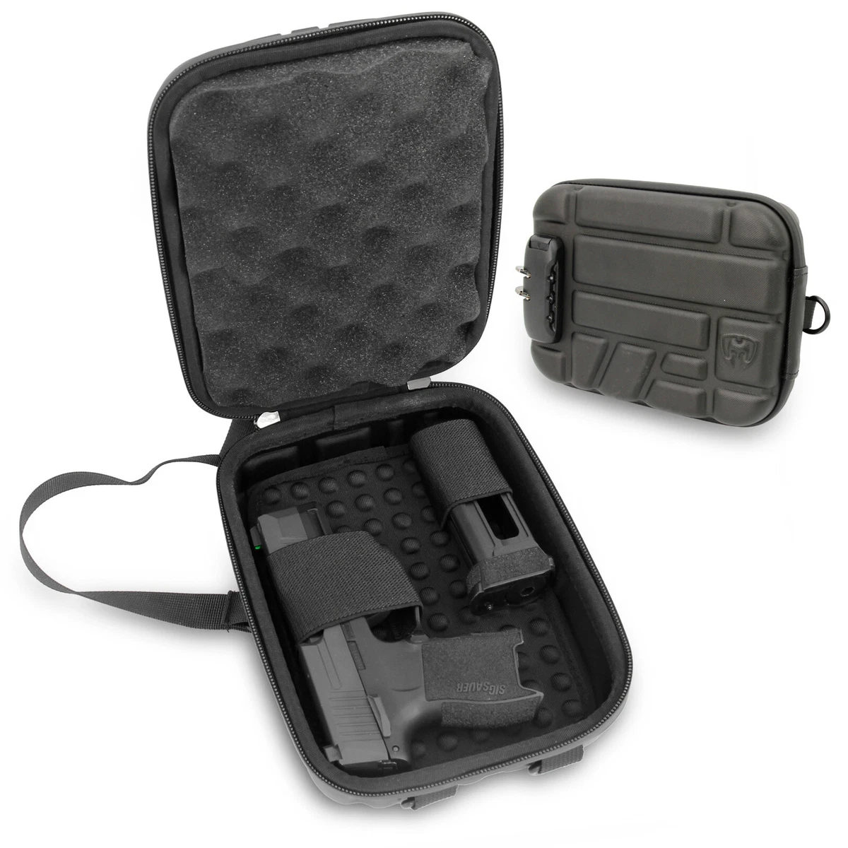 Locking shop gun case