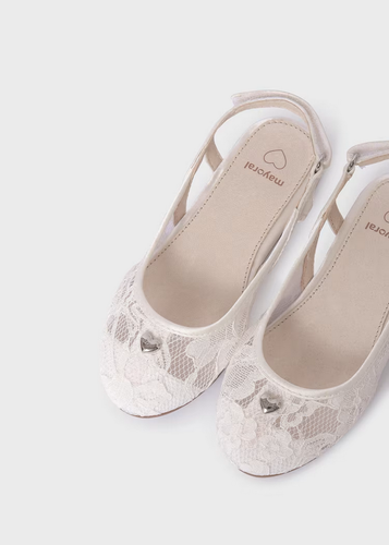 SCARPE BALLERINA SANDALI BIMBA MAYORAL 43530 73 BEIGE ORIGINALE PE 2024 - Picture 2 of 4