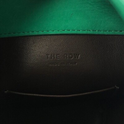 THE ROW Leo knotted mini suede bucket bag green ladies Used | eBay 