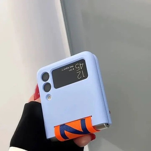 For Samsung Z Flip 7 6 Matte Thin Ring Wristband Grip Case Belt Hard Back Cover - 第 3/27 張圖片