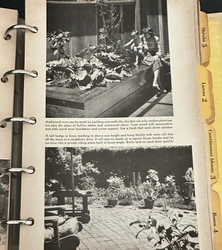 Better Homes and Gardens Garden Book Second Edition 1954 5 Ring Binder - Picture 8 of 9