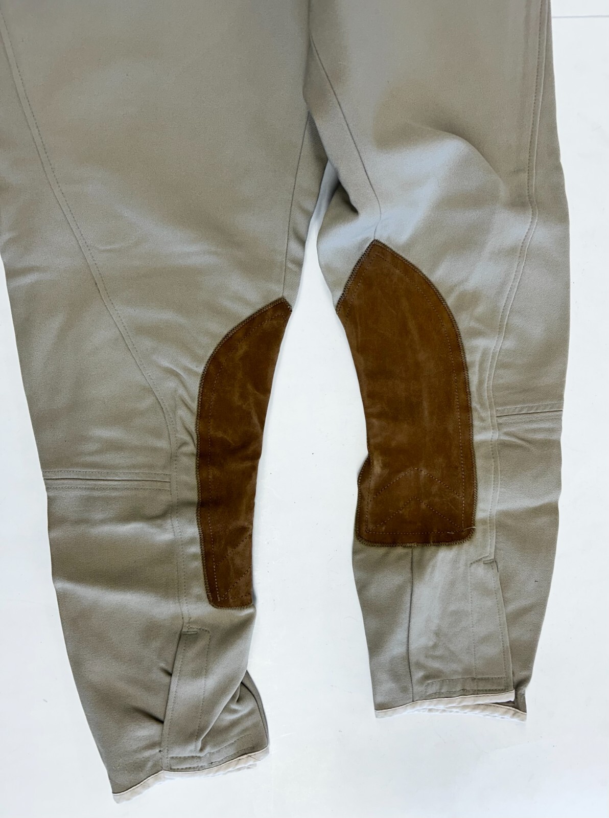 Tailored Sportman Tan Equestrian Horse Riding Side Zip Breeches Size 28