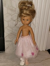 Corolle Doll 2001 Blonde Sleepy Blue Eyes 13" 2001  Missing Top  1 Shoe