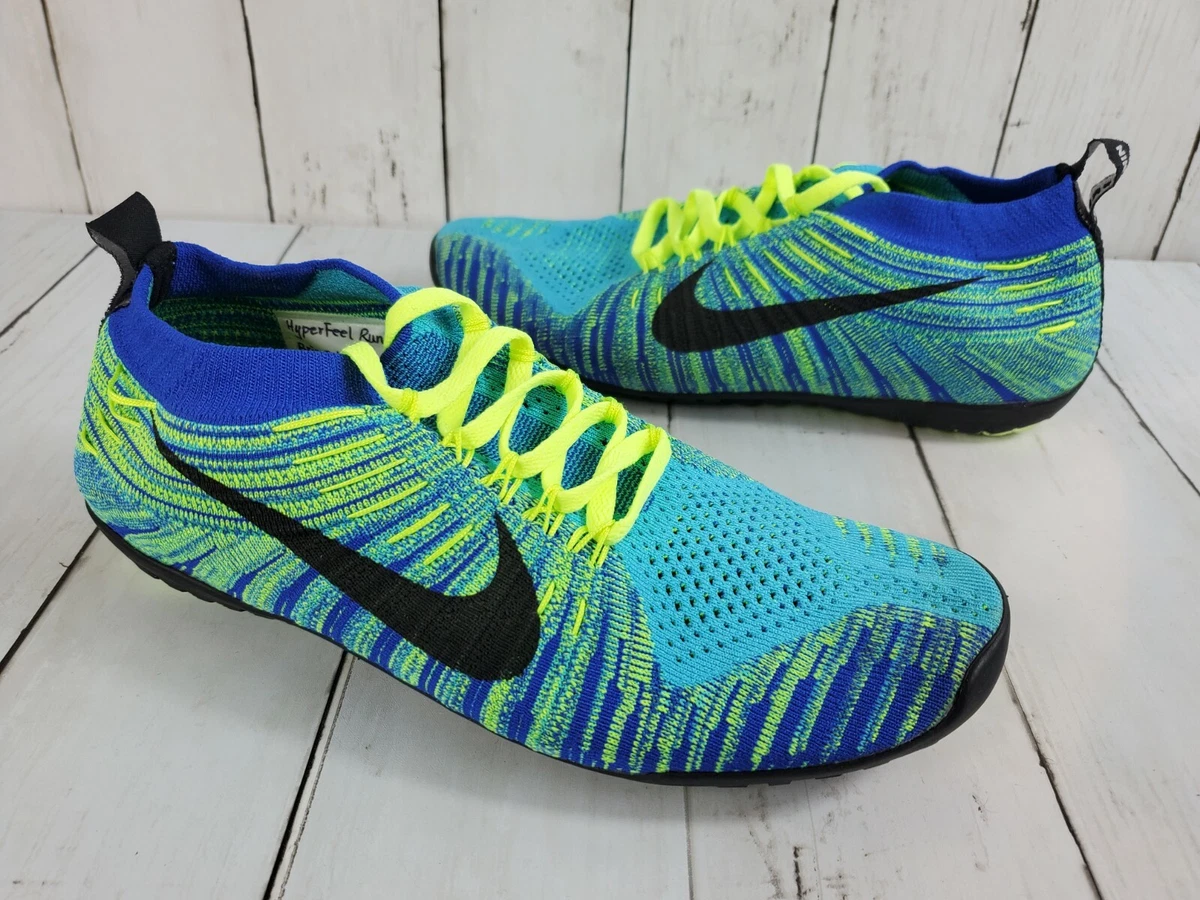 Romanschrijver Numeriek Vijf Nike Free HyperFeel Run Flyknit Blue Green WMNS Sz 7 Racer 596254 Rare  Samples | eBay