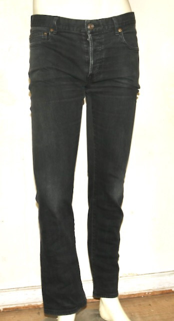 Jeans denim SAINT LAURENT nero skinny D03 34 YSL M ST LW VEDI DESCRIZIONE