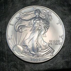2004 Uncirculated American Silver Eagle US Mint Issue 1oz Pure Silver #J395