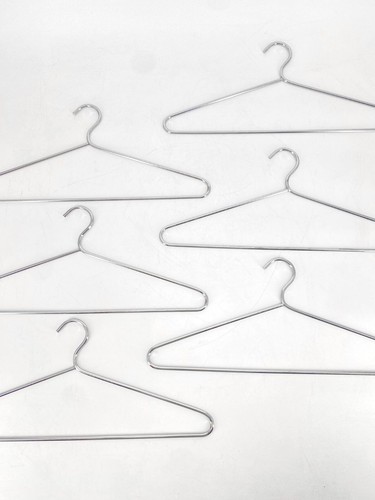 * 6X KLEIDERBÜGEL EDELSTAHL CHROM METALL DESIGN VINTAGE - Bild 4 von 6