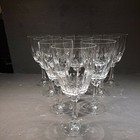 Stunning set of 10 elegant vintage cut crystal water goblets Fair Lady by MIKASA — photo 1