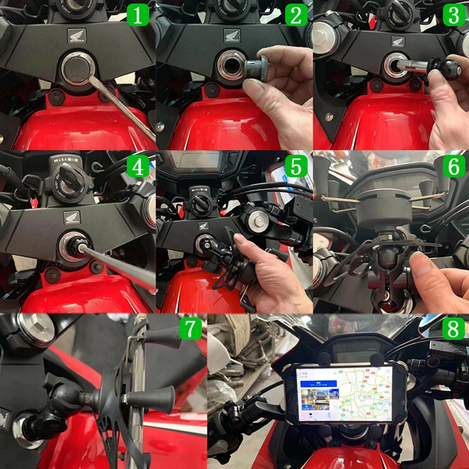 Soporte de montaje de teléfono de navegación GPS para HONDA CBR 400R/300R/250R CBR 500R/650R Foto 3 de 4