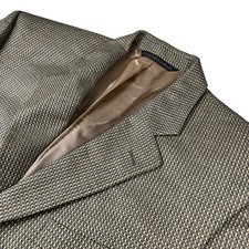 Jack Victor Men's 100 Wool 3-Button Blazer/Jacket Beige/Blue   42L