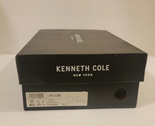 Kenneth Cole Nueva York Cúpula Lyra Plata Mulas/Diapositivas Metálicas Talla 11 - Imagen 6 de 7