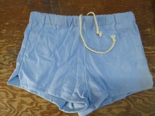 Vintage NOS 70's Taylor Athletic gym Shorts X-Small Light Blue Drawstring