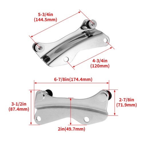For Harley Touring 14-up Luggage Trunk Two-up Mount Rack W/ Docking Hardware Kit - Picture 3 of 13