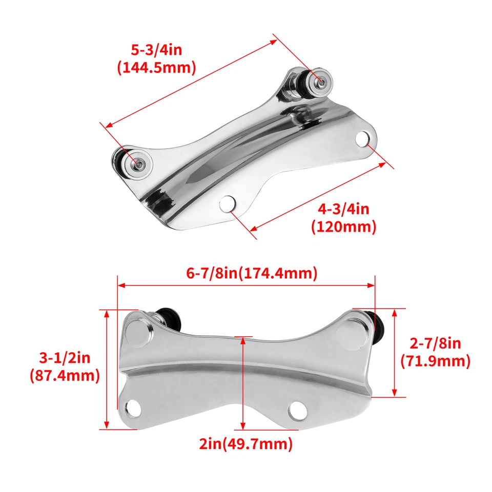 Kit de ferragens de encaixe para Harley Touring 2014-2025 two-up tour porta-malas montagem em rack - Imagem 3 de 4