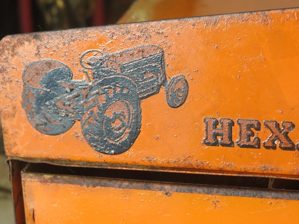 复古 1940 年代 Lamson 紧固件箱子广告柜带抽屉 - 罕见 — 第 4/4 张图片