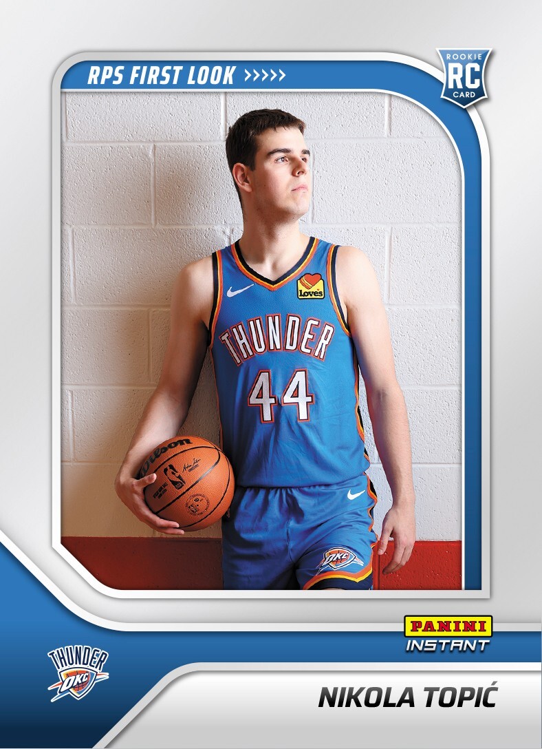 2024 NBA FIRST LOOK RPS-12 NIKOLAI TOPIC OKC THUNDER ROOKIE
