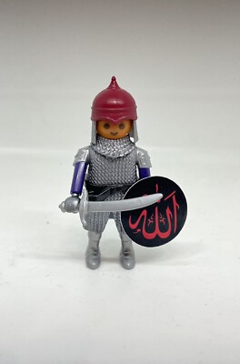 Figurine Playmobil Médiévale - Guerrier Sarrazin / Arabe Personnalisé Pour Collection Ou Jeu