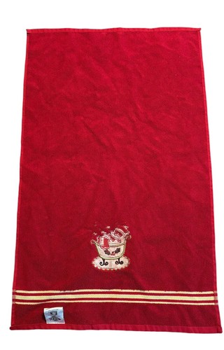 Lot 2 serviettes de bain main Ritz 100% coton doux brodé Père Noël dans baignoire - Photo 3/10