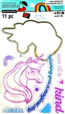 Unicorn Clear Stamp and Die Set by Recollections 535934 NEW!