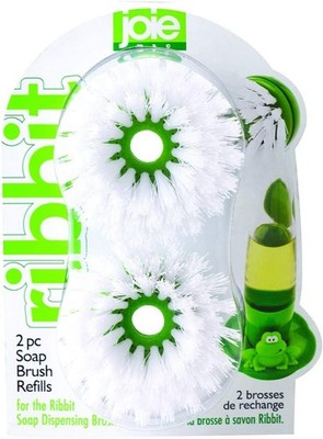 Joie Replacement Brush Frog Set of 2 in Green, Plastic, 15x10x8 cm, 2 Units