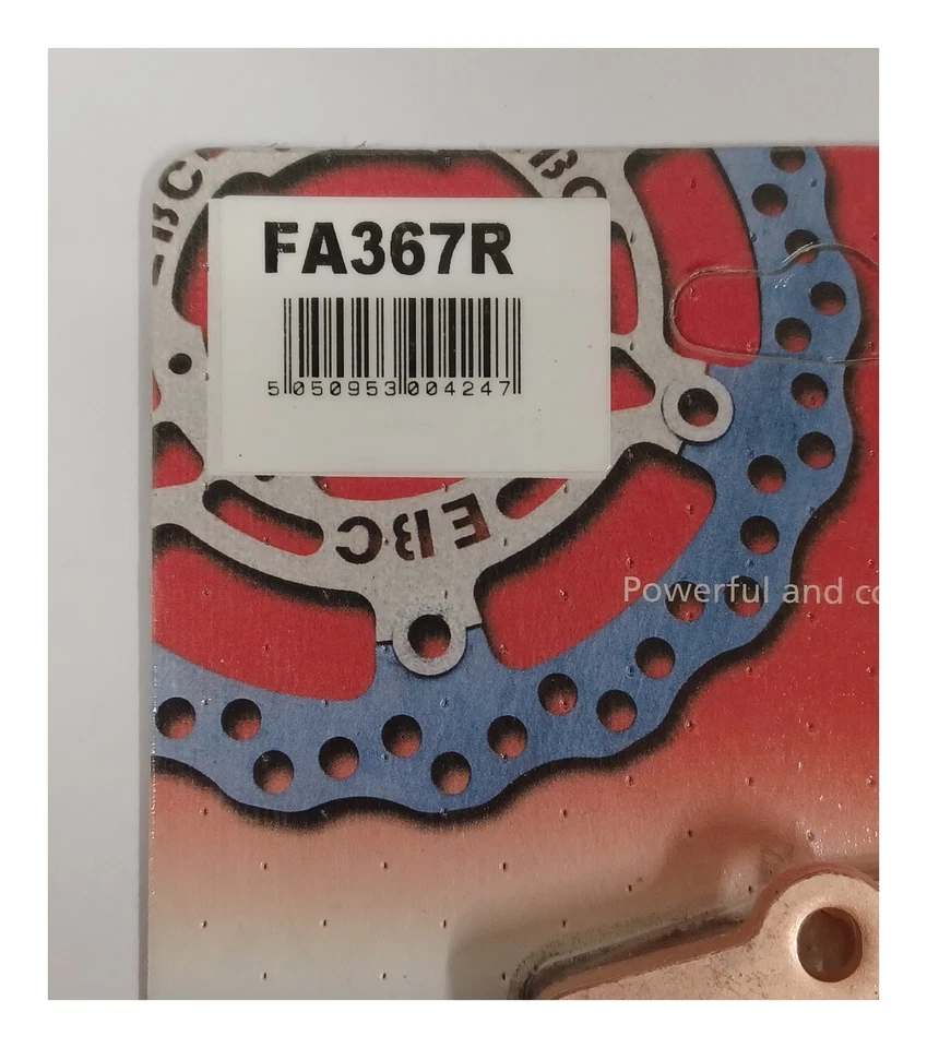 EBC Sintered REAR Disc Brake Pads (1 Set) Fits YAMAHA WR250F (2003 to 2022) - Image 2 of 4