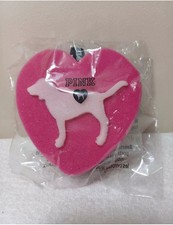 Victoria  s Secret VS PINK Bubble Babes Dog Heart Bath Sponge Shower Scrub