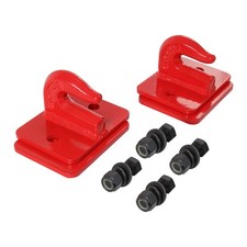 3/8" Bolt On Tractor Bucket Grab Hooks For Loader Tractor Bucket Heavy Duty Red