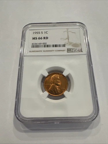 1955 S Lincoln Wheat Cent MS66 RD NGC #64 SEE DESCRIPTION