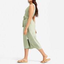 NWT Everlane The Japanese Goweave Sleeveless Wrap Dress Mint Green 8