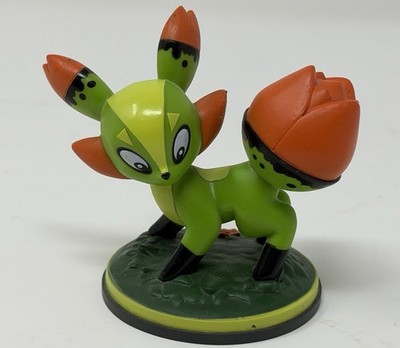Prodigy Math Game Pansage Style Creature Figure Statue Green Orange Collectible
