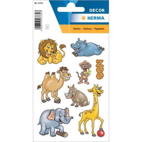 "5 Bis 60X Herma Sticker Decor \"Zootiere\" - Spare Bis Zu 57%"-image