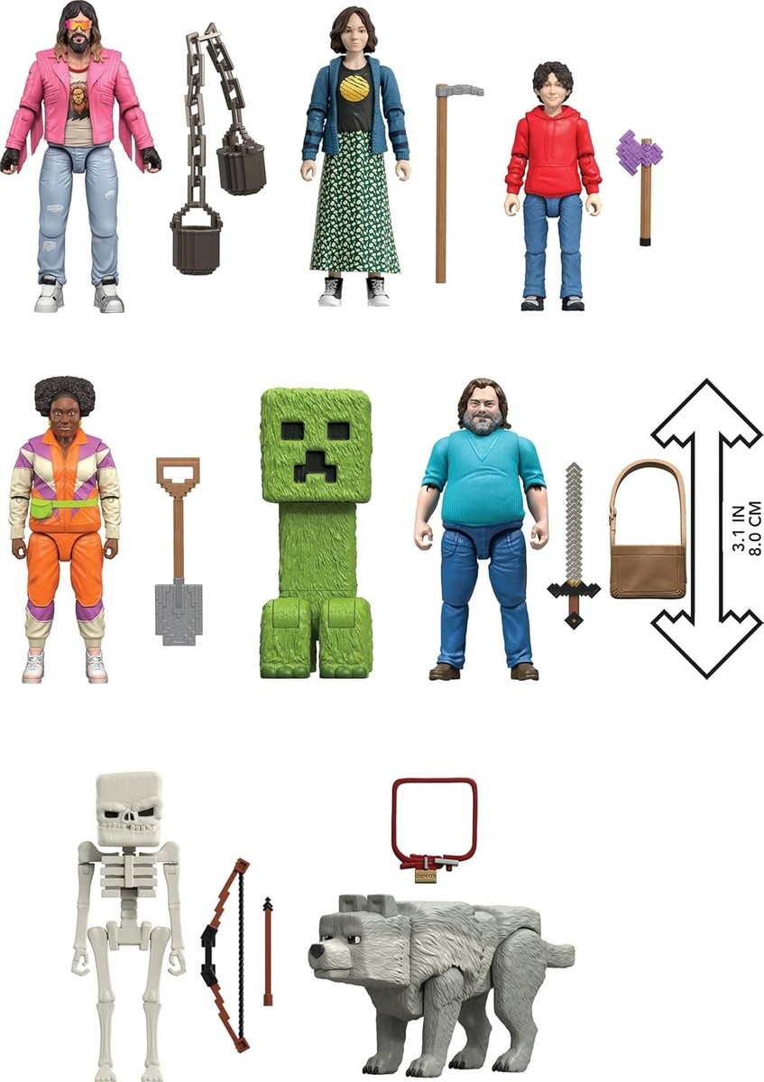 Minecraft Ultimate Movie Pack with 8 Action Figures & 8