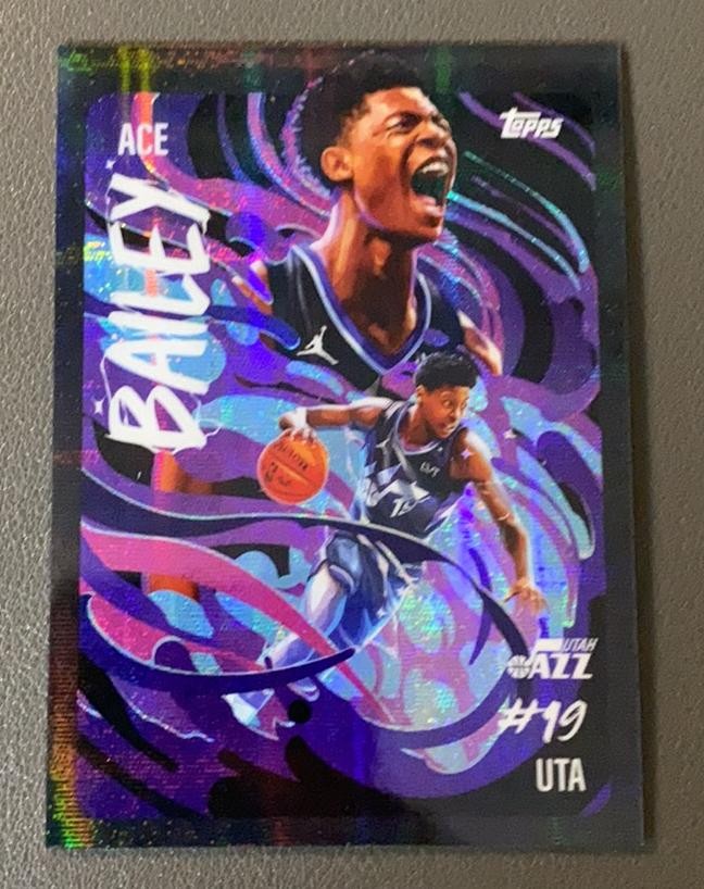 2025-26 Topps Chrome Ace Bailey RC Rookie Ultra Violet All-Stars SSP