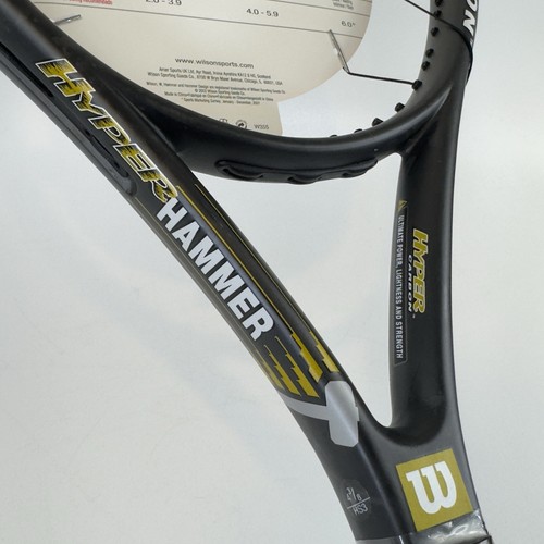 NUOVA racchetta da tennis Wilson Hyper Hammer 5.3 Hyper Carbon impugnatura 4 3/8" non incordata - Foto 22 di 24
