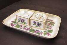 Antik Schreibzeug Porzellan Schreibtischgarnitur - KPM Berlin 18. / 19. Jhdt.