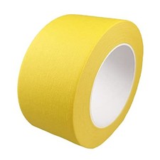 Yellow Wide Masking Tape, 3 Inch X 55 Yards 3 Inch X 55 Yard Yellow