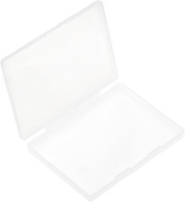 Storage Box Clear Plastic B5 7x10 Inch Flat Case Organizer Beads Tools Papers