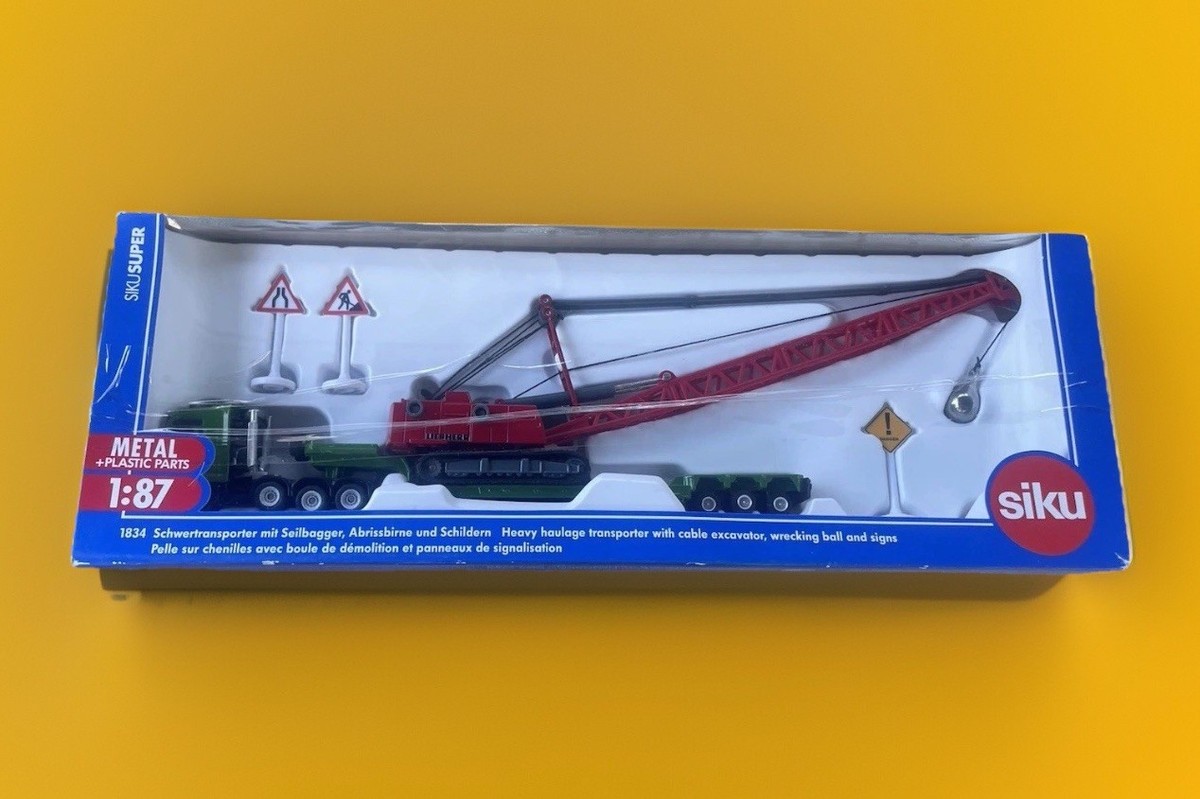 HEAVY HAULAGE TRANSPORTER & LIEBHERR CABLE EXCAVATOR 1/87 (HO) BY
